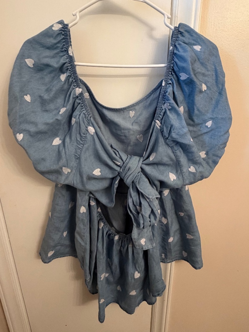 Heart tie back shirt